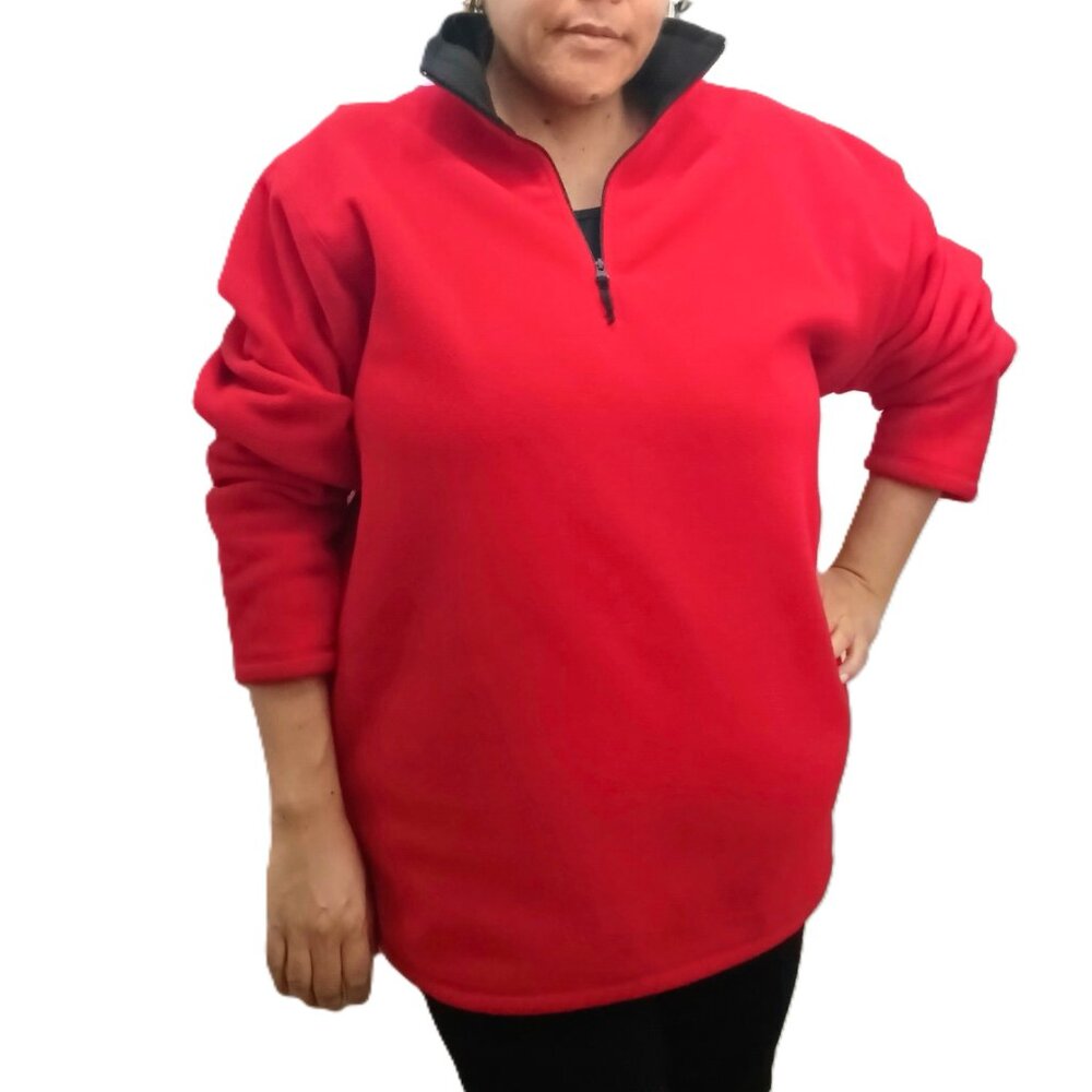 OLD NAVY Red Fleece Pullover. Size XL